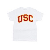 USC Trojans Men's Heritage White Arch With Stroke T-Shirt